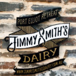 Jimmy Smiths Dairy luxury accommodation Port Elliot Fleurieu Peninsula stone entrance logo.